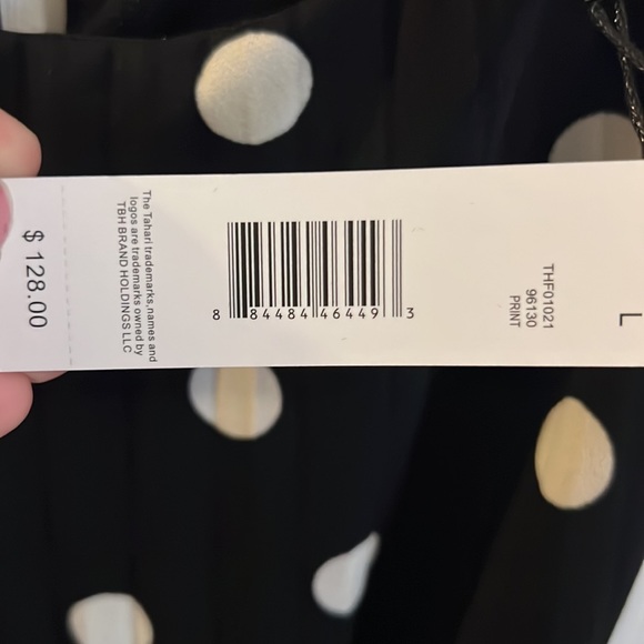 NWT black and white polka dot dress - T Tahari - Picture 4 of 4